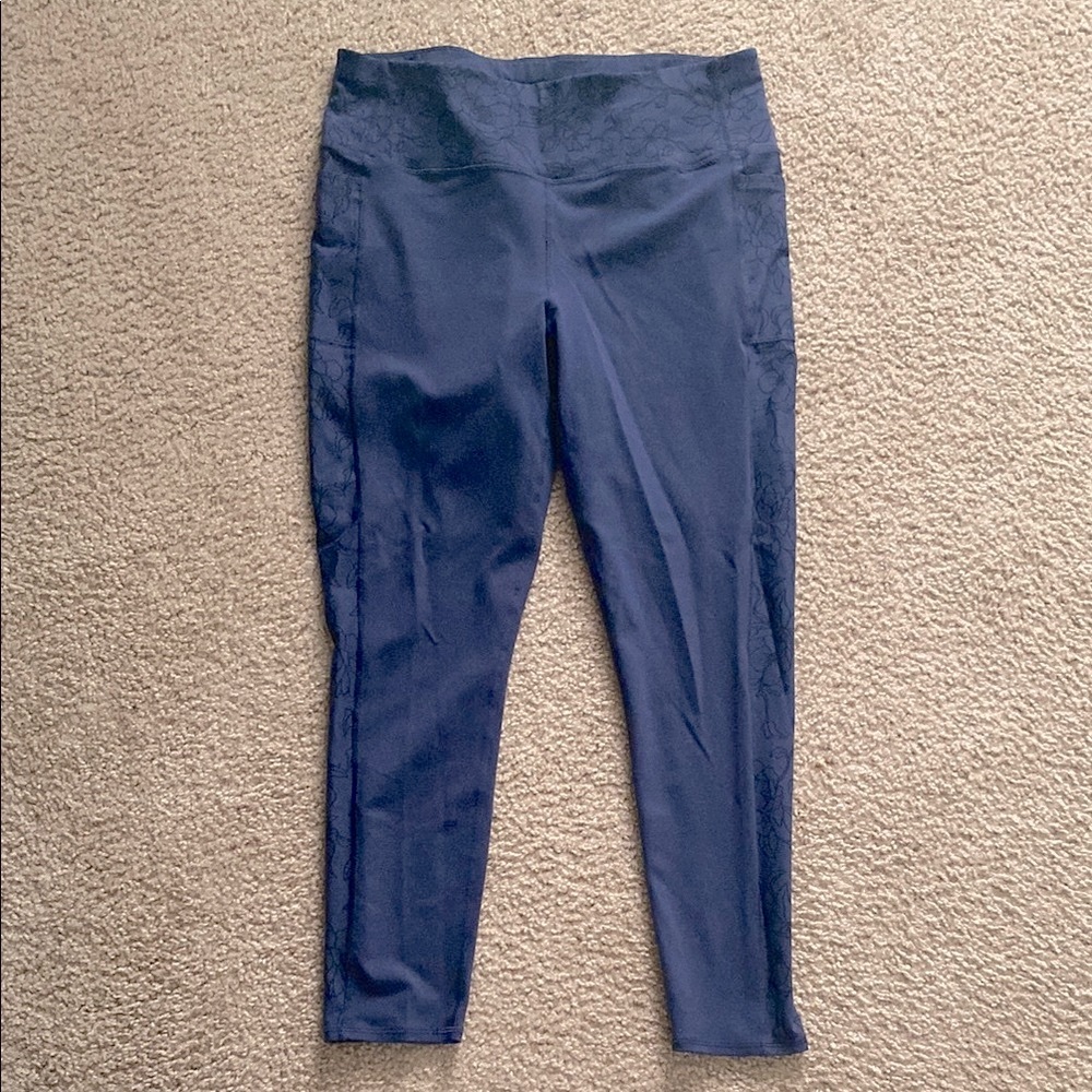 Skechers Blue High-Rise Performance Leggings